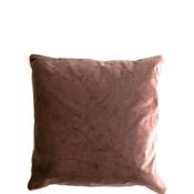 Fullshire Contrast Piped Velvet Cushion 43x43cm, Heather