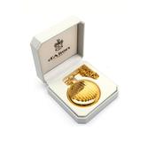 MGD Jewellery Gents Stripe Detail Pocket Watch, Gold image