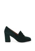 Dancing Matilda Trapeze Embellished Heeled Loafers, Green image