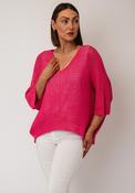 D.e.c.k by Decollage One Size Cropped Sleeve Jumper, Pink image