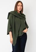 d.e.c.k By Decollage Wrap Over Scarf, Dark Green image