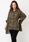 D.E.C.K by Decollage One Size Animal Print Shirt, Navy image