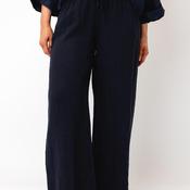 d.e.c.k by Decollage One Sized Linen Trousers, Navy image