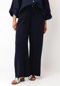 d.e.c.k by Decollage One Sized Linen Trousers, Navy image