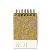 Designworks Ink Vintage Floral Mini Notepad, Gold image
