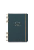 Designworks Ink Live Well Wellbeing Journal, Green