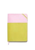 Designworks Ink Vegan Leather Pocket Journal, Pink and Green image