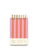 Designworks Ink Striped Notepad, Pink and Orange image