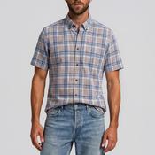 Daniel Grahame Checked Short Sleeve Shirt, Blue &amp; Rust image