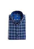 Daniel Grahame Plaid Short Sleeve Shirt, Navy image