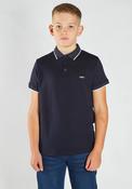 Diesel Boys Milo Short Sleeve Polo, Navy image