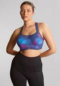 Panache Power Print Wired Sports Bra, Navy Multi image