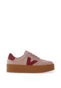 Drilleys Eighty Four Gum Sole Platform Trainers, Taupe image