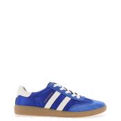 Drilleys Ninety Stripe Suede Gum Trainers, Blue image