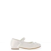 Dubarry Girl Violet Satin Communion Shoe, White