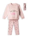 Ebita Baby Girl I Love Mommy 3 Piece Set, Pink image