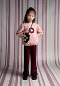 Ebita Mini Girl Daisy Sweater 3 Piece Set, Pink image