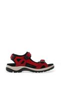 Ecco Womens Off Road Nubuck Hiking Sandal, Red image