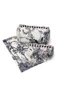 Elie Beaumont Serendipity Cotton Cosmetic Bag Set, Black &amp; White image