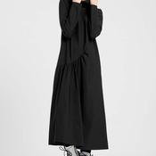 Elsewhere High Neck Draped Dress, Black