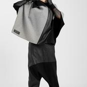 Elsewhere Reversible Leather Trim Poncho, Grey