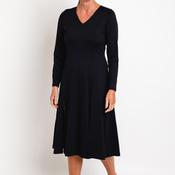 Elsewhere Colorado Split Hem Midi Dress, Black image
