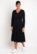 Elsewhere Colorado Split Hem Midi Dress, Black image