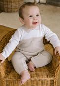Emile Et Rose Baby Boy Kenzie All In One Suit, Beige image