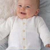 Emile et Rose Baby Cypress Knit Cardigan, White