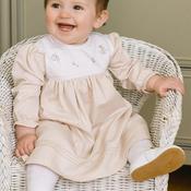 Emile et Rose Keisha Long Sleeve Dress, Beige