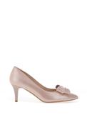 Emis Bow Shimmer Pointed Toe Heels, Blush image