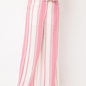 EsQualo Striped Wide Leg Trousers, Pink image