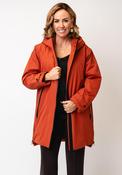 Etage Waterproof Rain Print Hooded Coat, Orange image