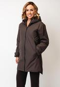 Etage Waterproof Rain Print Hooded Coat, Brown image