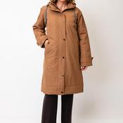 Etage Waterproof Rain Print Hooded Coat, Camel image