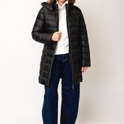 Etage Hooded Padded Coat, Black image