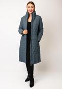 Etage Quilted Long Coat, Blue image