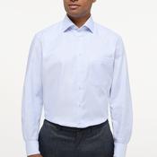 Eterna Mens Long Sleeved Micro Print Shirt, Blue image