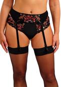 Fantasie Magdalena Floral Suspender, Black image
