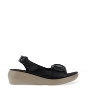 Fly London Berk Sling Back Leather Sandals, Black