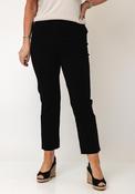 Serafina Collection Slim Leg Cropped Trousers, Black image