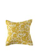 Forever England Libourne Damask 43x43cm Cushion Cover, Ochre image
