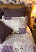Forever England One Size Melissa Patchwork Bedspread, Lilac