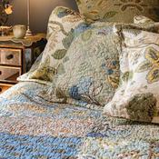 Forever England Patchwork 50x70cm Standard Pillowsham, Green and Blue image