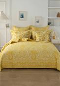 Forever England Libourne Damask Bedspread, Ochre image