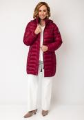 Fransden Down Padded Hooded Coat, Wine image