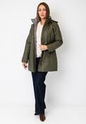 Frandsen Check Lined Hooded Jacket, Green image