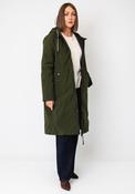 Frandsen Reversible Padded Hooded Coat, Black &amp; Green image