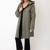 Fransa Longline Hooded Coat, Green image