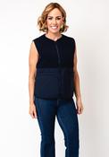 Fransa Mikala Zip Up Gilet with Pockets, Navy image